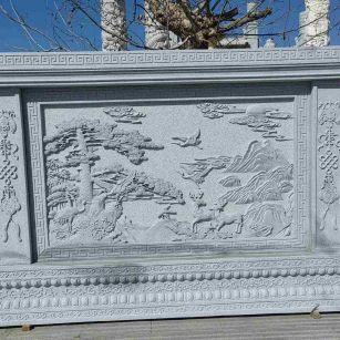 巴彦淖尔 芝麻白大型照壁，屏风，影壁