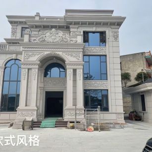 巴彦淖尔 白麻花岗岩别墅外墙干挂