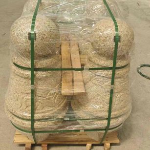 巴彦淖尔 黄金麻异形定制雕花——棒棒糖挡车柱