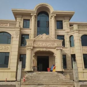 巴彦淖尔 黄金麻花岗岩别墅外墙干挂