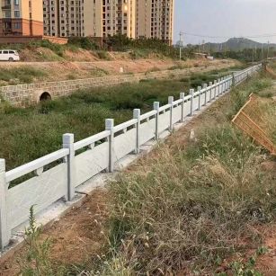 巴彦淖尔 白麻河道栏杆效果展示图