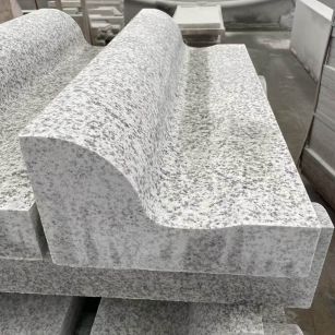 巴彦淖尔 白麻花岗岩S型路沿石，路侧石，马路牙子等