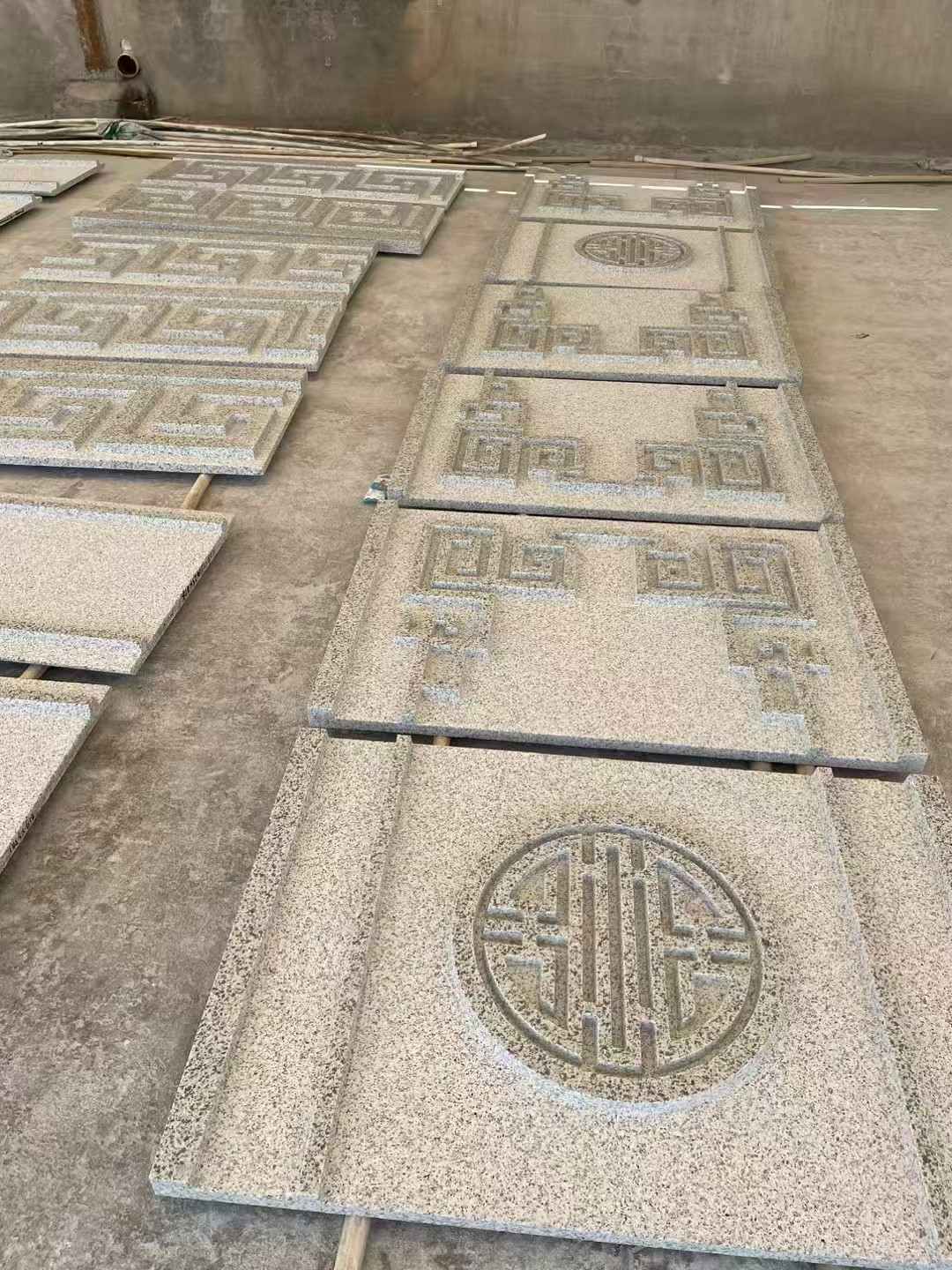 巴彦淖尔 白麻花岗岩外墙立面雕刻板