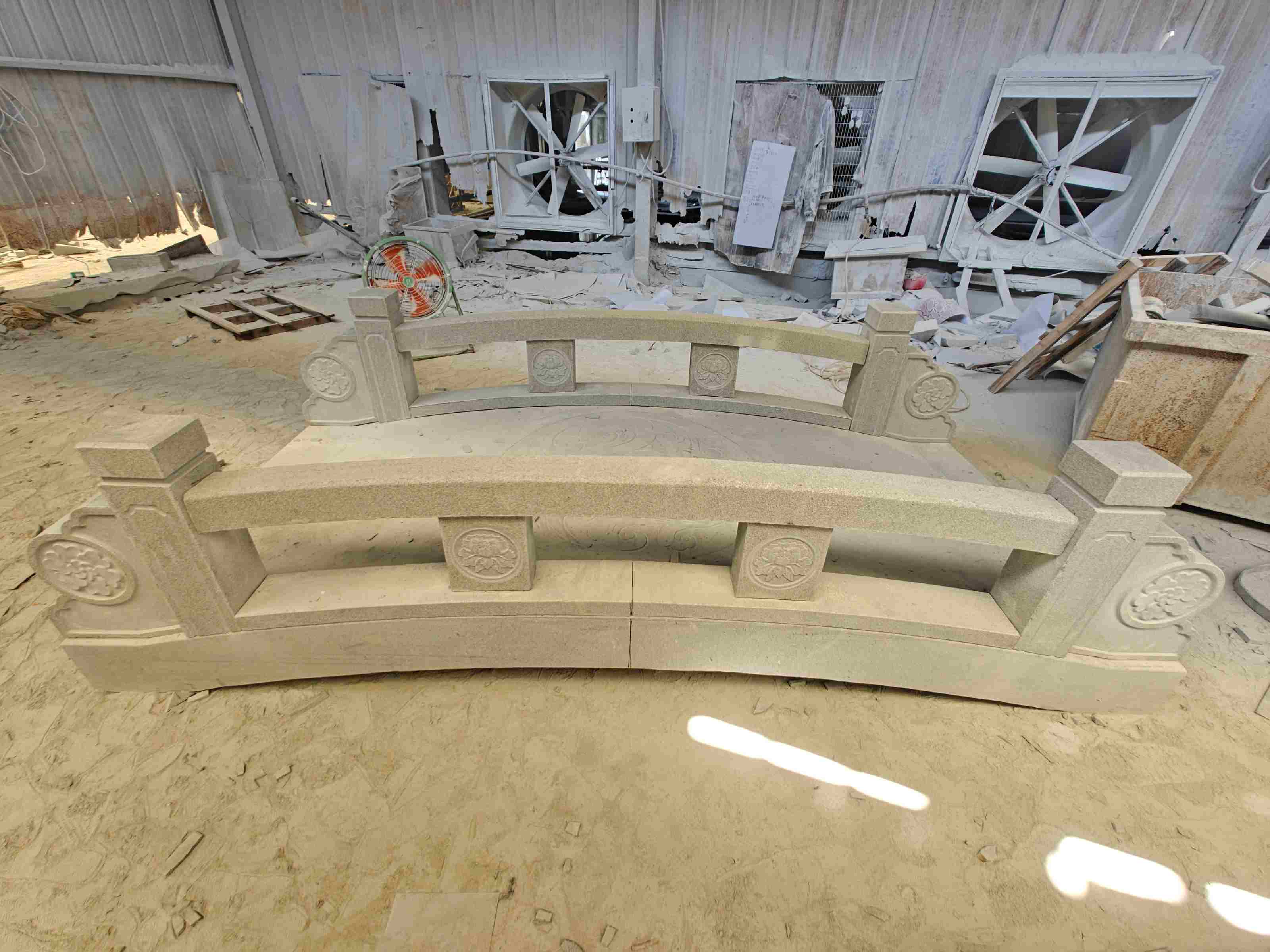 巴彦淖尔 芝麻灰花岗岩异形加工-拱桥，石桥