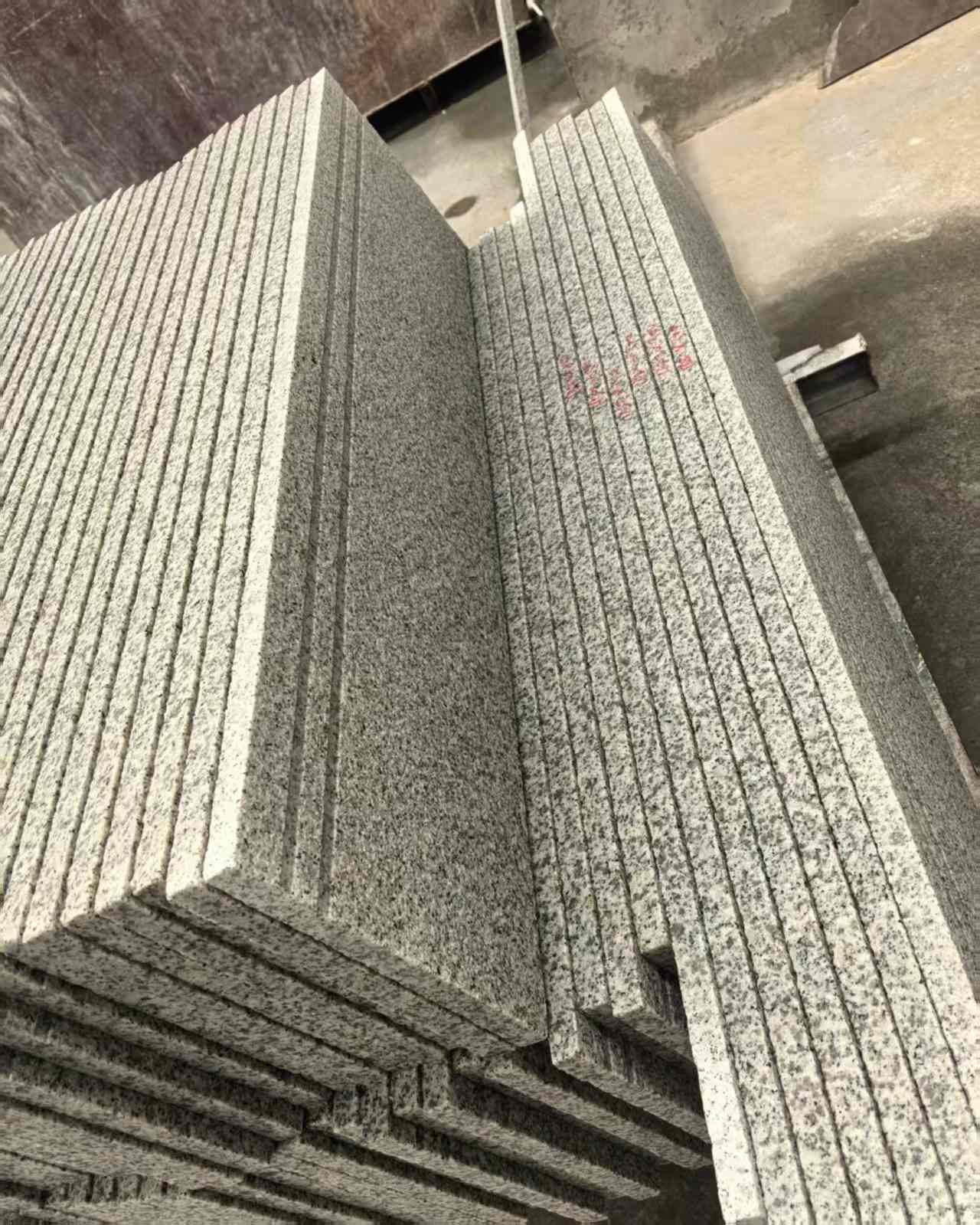 巴彦淖尔 白麻荔枝面花岗岩楼梯踏步