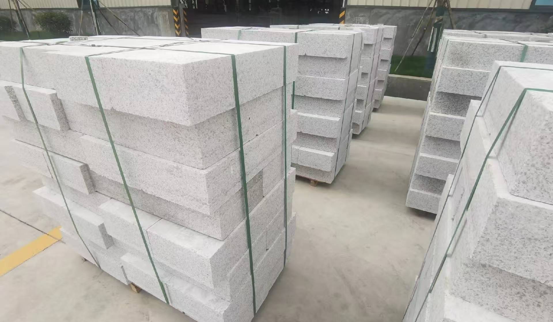 巴彦淖尔 白麻花岗岩路沿石，立缘石，平缘石，路牙石，道牙石，马路牙子等